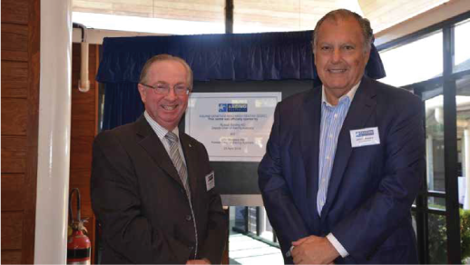 Russell Balding AO Deputy Chair Racing Australia & John Messara AM former Chair Racing Australia.   (Photo courtesy of Rod Thompson of The Scone Advocate)